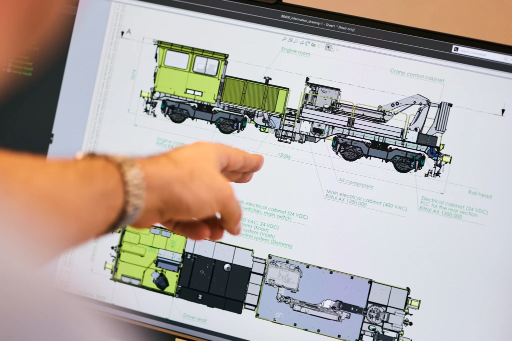 BB400e Tran and subway maintenance wagon